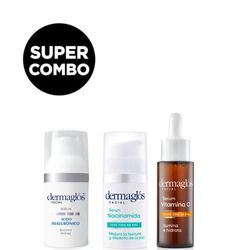 Kit Dermaglós Serúm Acido Hialurónico Vitamina C Niacinamida