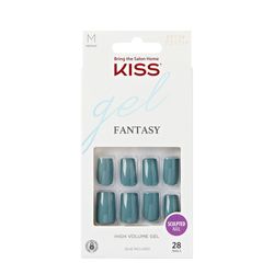 Uñas Postizas Glue On Kiss Gel Fantasy Sculpted High Life x 28 un