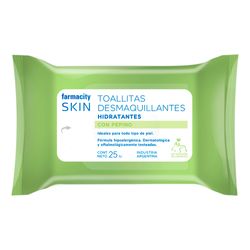 Toallitas Desmaquillantes Farmacity Skin Hidratante x 25 un