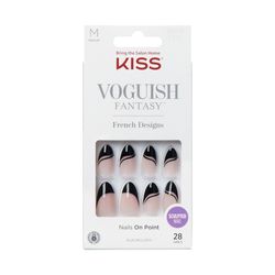 Uñas Postizas Glue On Kiss Voguish Fantasy French Magnifique