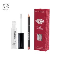 Set de Delineador de Labios y Brillo Labial Rimmel Lip Dupe