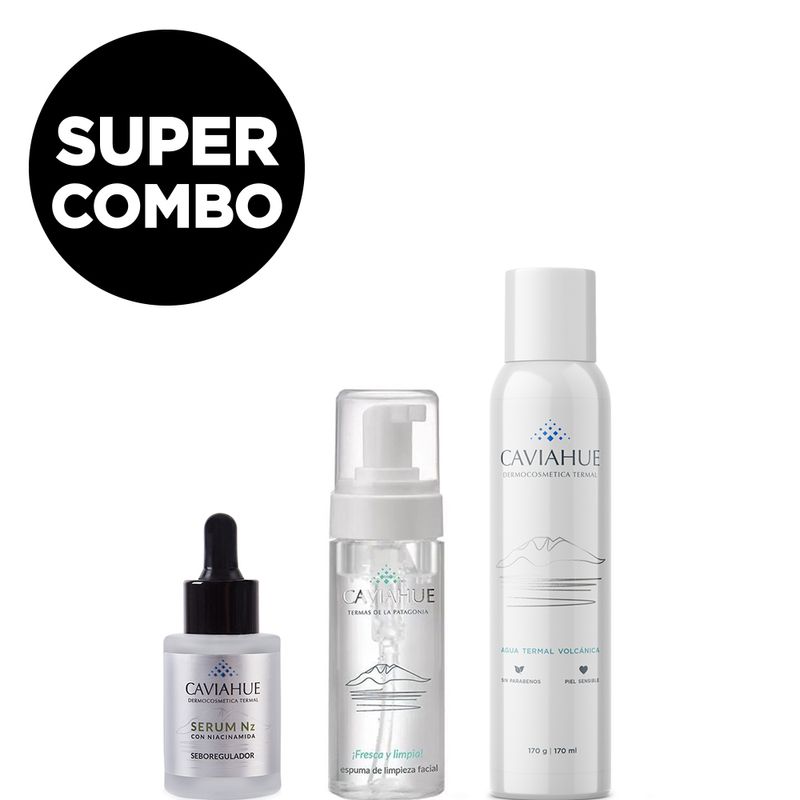 combo-caviahue-agua-termal-serum-espuma-limpieza