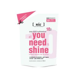 Tratamiento Capilar Nic 10 En 1 Shine Refill x 180 ml