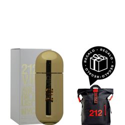 EDP Carolina Herrera 212 Vip x 80 ml + Mochila Negra 212 Carolina Herrera Regalo por compra