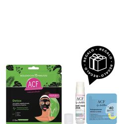 Máscara Facial ACF Detox x 10 ml + Barra Anti-Roce ACF y Fotoprotector ACF Regalo por Compra