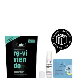 Máscara Capilar Nic Restauradora x 200 g + Barra Anti-Roce ACF y Fotoprotector ACF Regalo por Compra