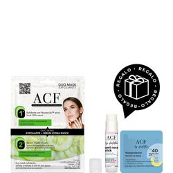 Máscara Facial ACF Dúo Exfoliante + Sérum Hydra Shock x 14 g + Barra Anti-Roce ACF y Fotoprotector ACF Regalo por Compra