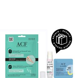 Dúo Exfoliante Acf de Pies x 14 g + Barra Anti-Roce ACF y Fotoprotector ACF Regalo por Compra