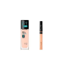 Set de Maquillaje Maybelline Fit Me: Base de Maquillaje Tono 112 + Corrector 15