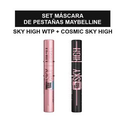 Set de Maquillaje Maybelline Mascaras de Pestañas: Cosmic Sky High + Sky High WTP