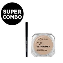 Combo Extreme Delineador Retráctil Black + Corrector Gel in Powder Medium