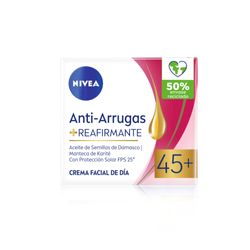 Crema Facial Nivea Antiarrugas con Semillas de Damasco 45+ x 50 ml
