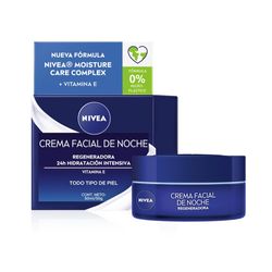 Crema Facial Hidratante de Noche Nivea Essentials Regeneradora para Piel Normal x 50 ml