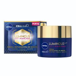 Crema Antimanchas de Noche Nivea Luminous 630 para Todo tipo de Piel x 50 ml