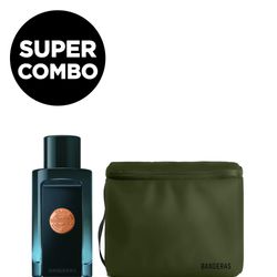 Combo Banderas EDP The Icon Attitude x 100 ml + Neceser Verde Banderas Regalo por Compra