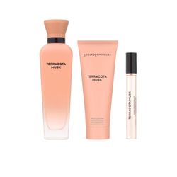 Set Adolfo Dominguez Terracota EDP x 120 ml + EDT Spray x 10 ml + Body Lotion x 75 ml