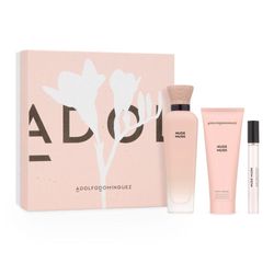 Set Adolfo Dominguez Nude Musk EDP x 120 ml + EDT Spray x 10 ml + Body Lotion x 75 ml