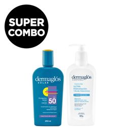 Kit Dermaglós Protector Solar + Crema Gel Corporal Ultra