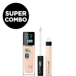 Set de Maquillaje Maybelline Fit Me: Base de Maquillaje Tono 112 + Corrector 10