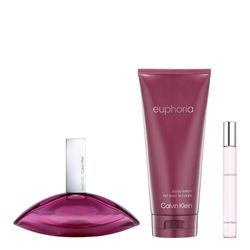 Set Calvin Klein Euphoria EDP x 100 ml + Body Lotion x 200 ml + EDP x 10 ml