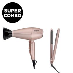 Combo Studio 9 Rose Gold Planchita + Secador