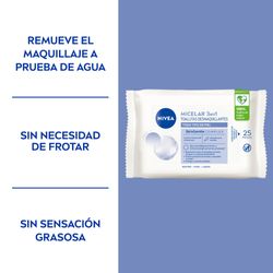 Toallitas Desmaquillantes Nivea MicellAir Todo Tipo de Piel x 25 un