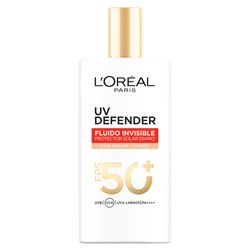 Protector Solar L'Oréal Paris UV Defender Fluido Tono Claro FPS50+ x 40 g