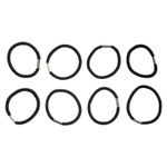 Set de Gomitas de Pelo Wav Negras x 8 un-1761659925488