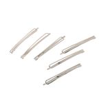 Hebillas Wav Diseño Pinza Metal Plateadas x 6 un-1761660157339