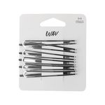 Hebillas Wav Diseño Pinza Metal Plateadas x 6 un-1761660177173