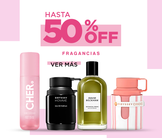 Fragancias hasta 50% off