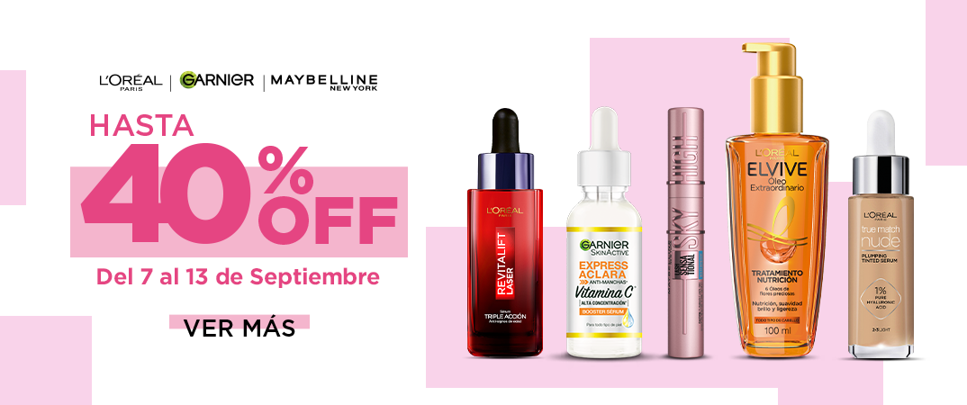 Loreal hasta 40% OFF